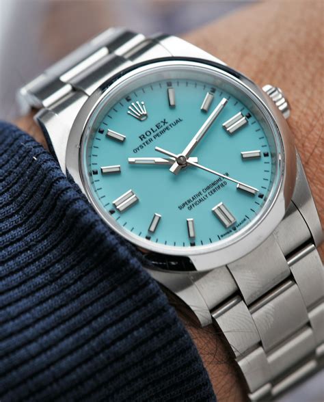 rolex op tiffany blue.